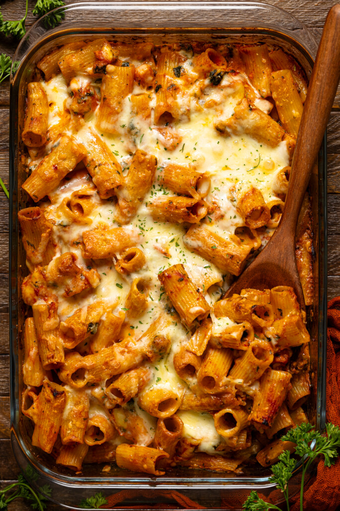 Spicy Vodka Rigatoni Pasta Bake | Orchids + Sweet Tea