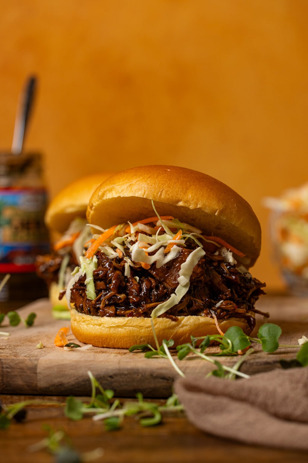 BBQ Jerk Pulled Pork Sandwiches [Plant-based] | Orchids + Sweet Tea