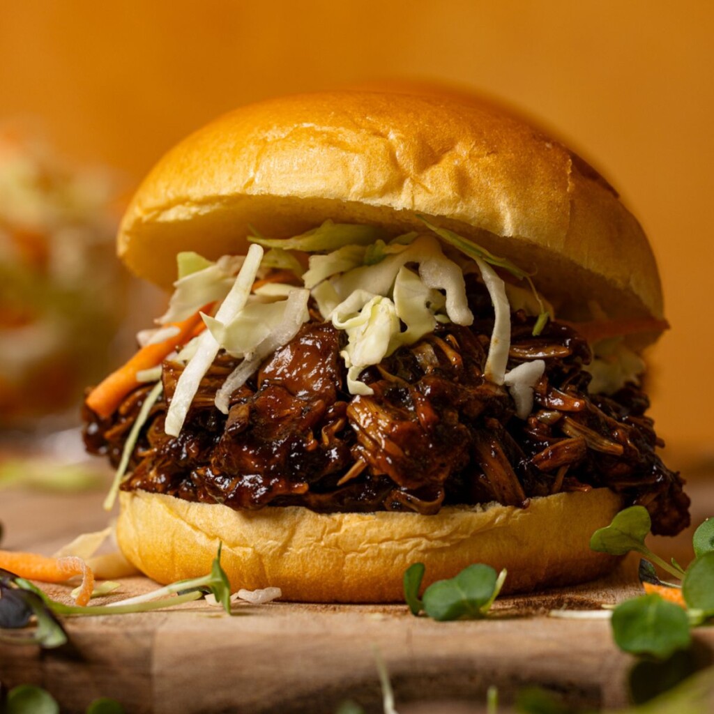 BBQ Jerk Pulled Pork Sandwiches [Plant-based] | Orchids + Sweet Tea