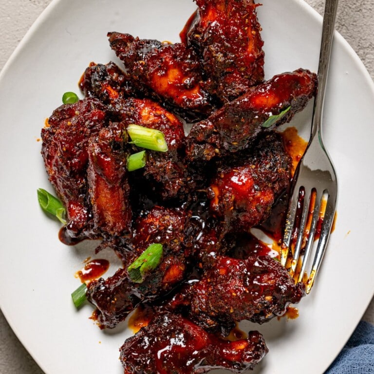 Baked Sticky Honey BBQ Chicken Wings | Orchids + Sweet Tea