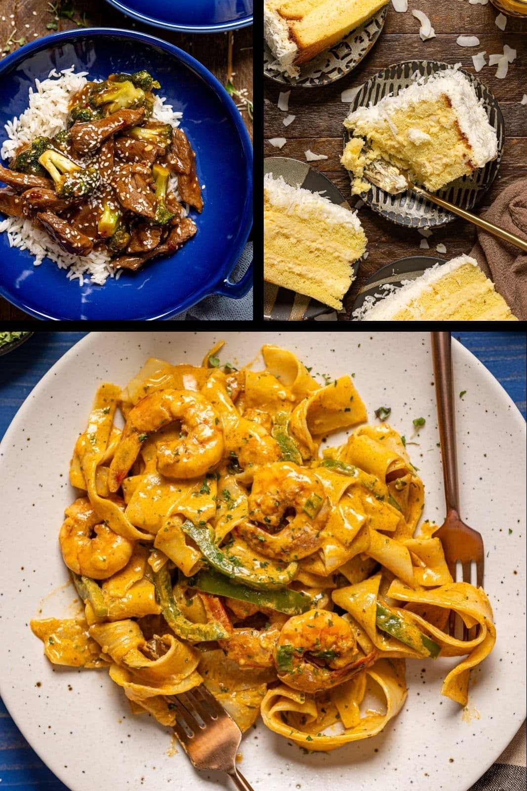 Collage of recipes in What To Eat This Week.