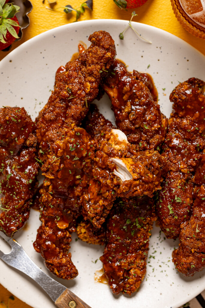 Southern Strawberry BBQ Chicken Tenders | Orchids + Sweet Tea