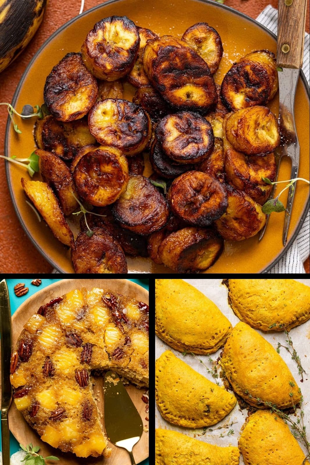 Collage of Jamaican recipes within post.
