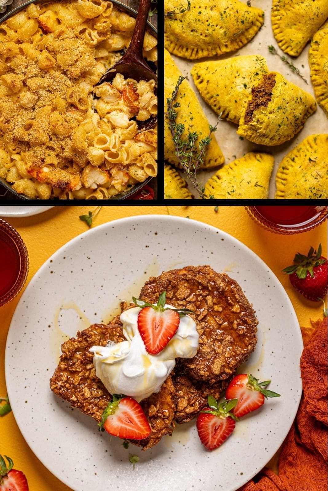 Collage of recipes from What To Eat this week.