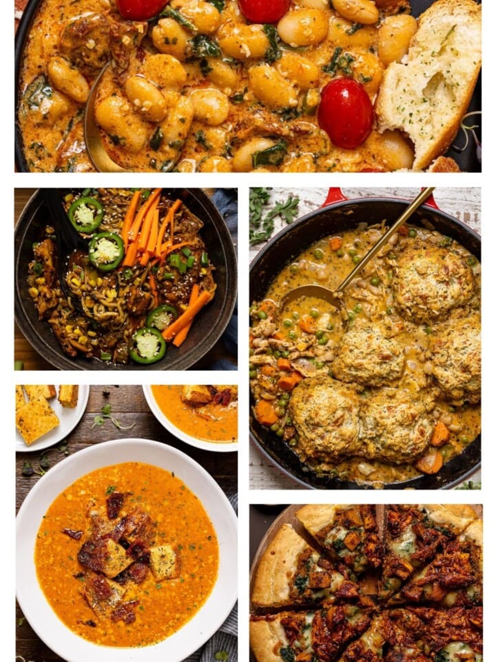 Fall recipe collage