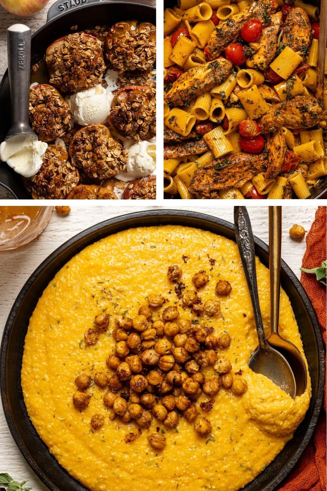 collage of three dishes.