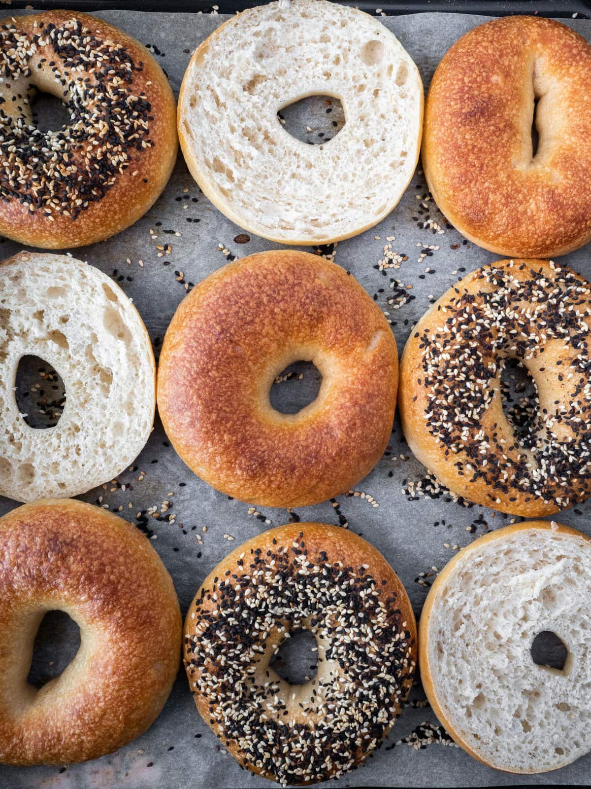 Different types of bagels